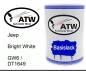 Preview: Jeep, Bright White, GW6 / DT1649: 500ml Lackdose, von ATW Autoteile West.